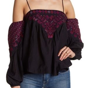 BOHO Cold Shoulder Top NWT